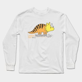 Dinosaur Triceratops Long Sleeve T-Shirt